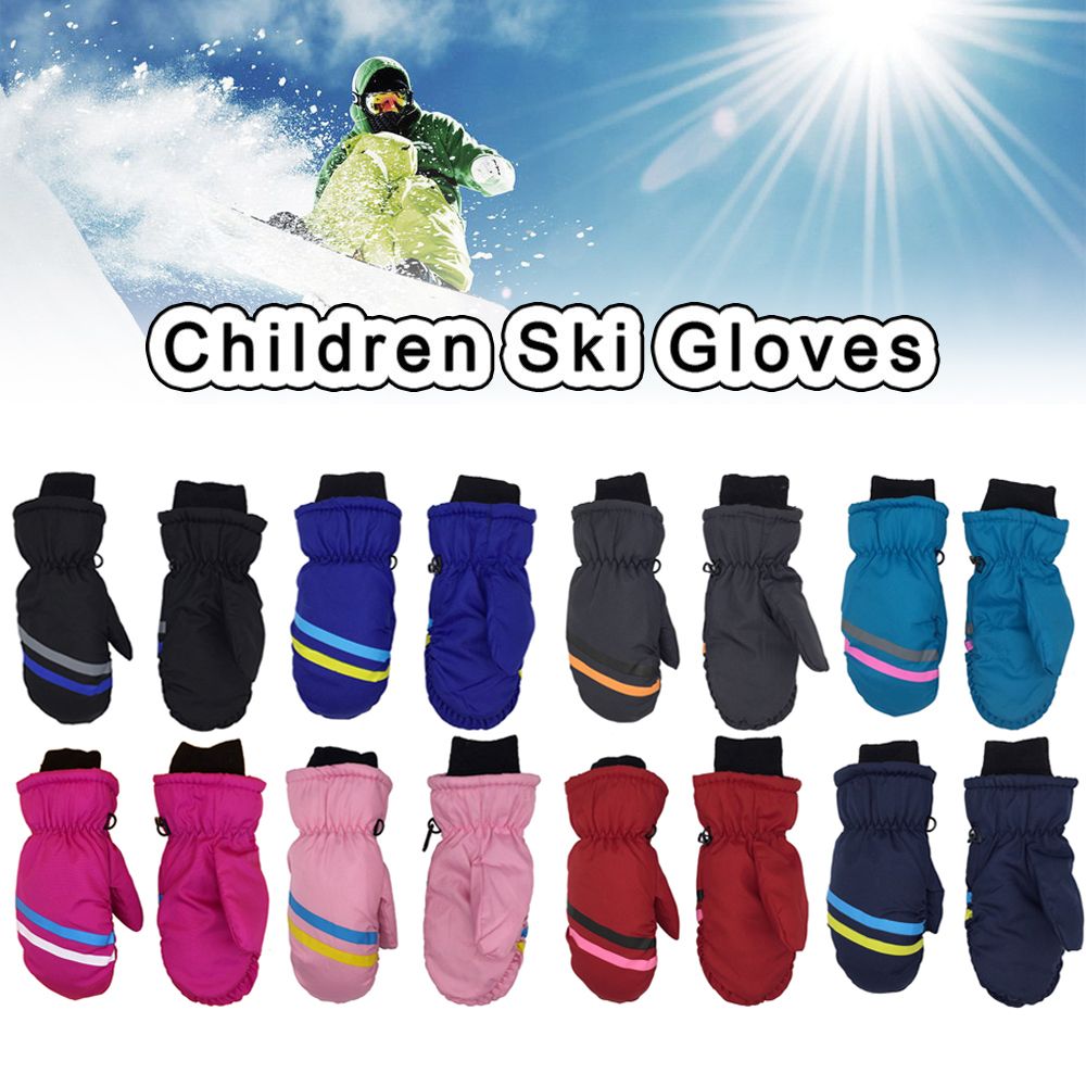 Ski Glove Waterproof - Sarung tangan Ski hangat anak-anak, sarung