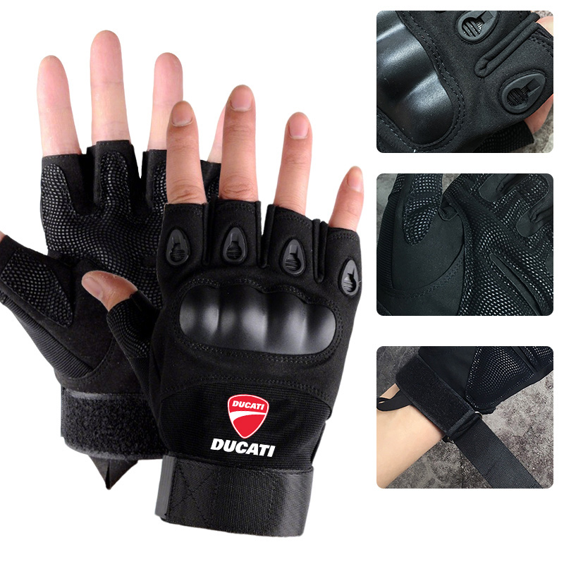 Motorcycle Glove Knuckle - Sarung Tangan Setengah Jari Keras Taktis