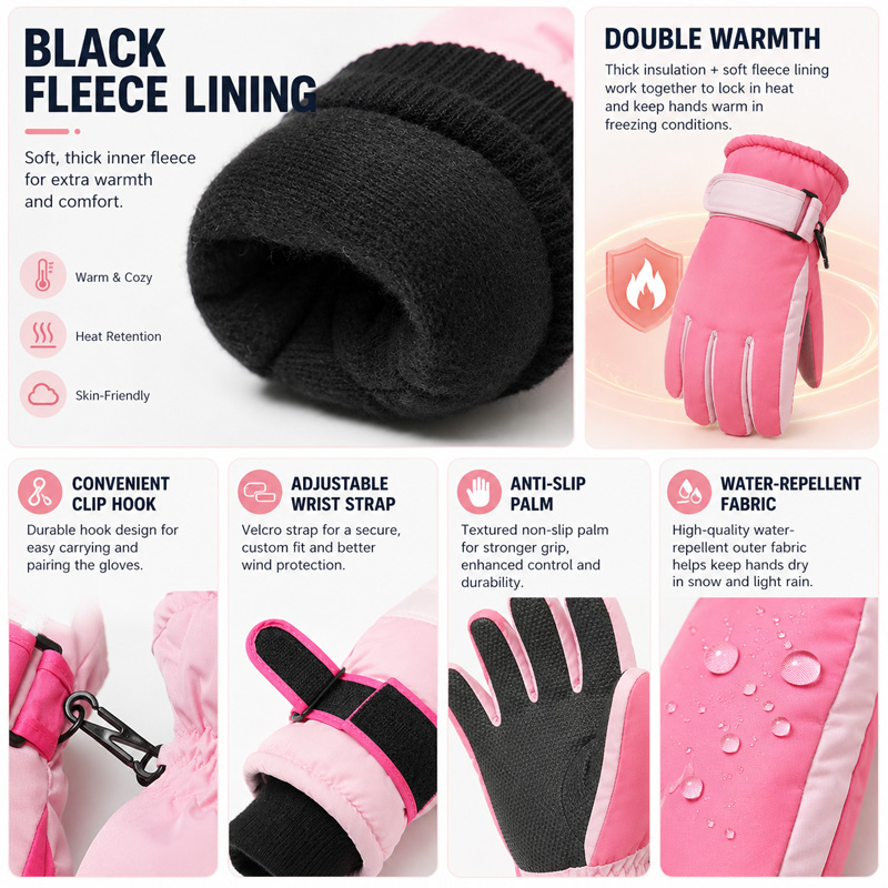 Sarung Tangan Ski Musim Dingin - Ski Glove Waterproof ulasan dan harga