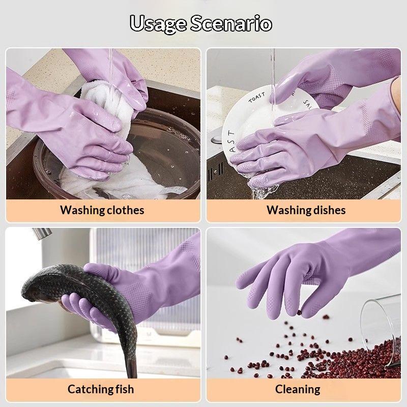 1 Pasang Sarung Tangan Cuci Pi - Dish Glove Rubber ulasan dan harga