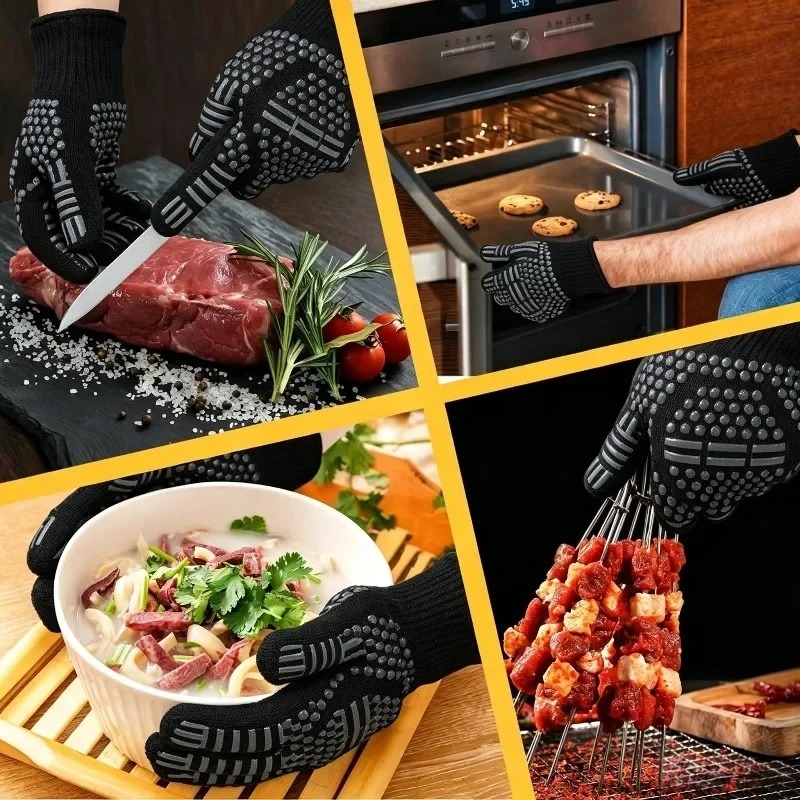 1 buah/1 pasang sarung tangan  - Oven Mitt Silicone ulasan dan harga